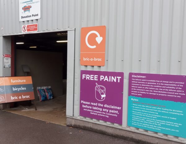 Drop off at Newtown Road Recycling Centre